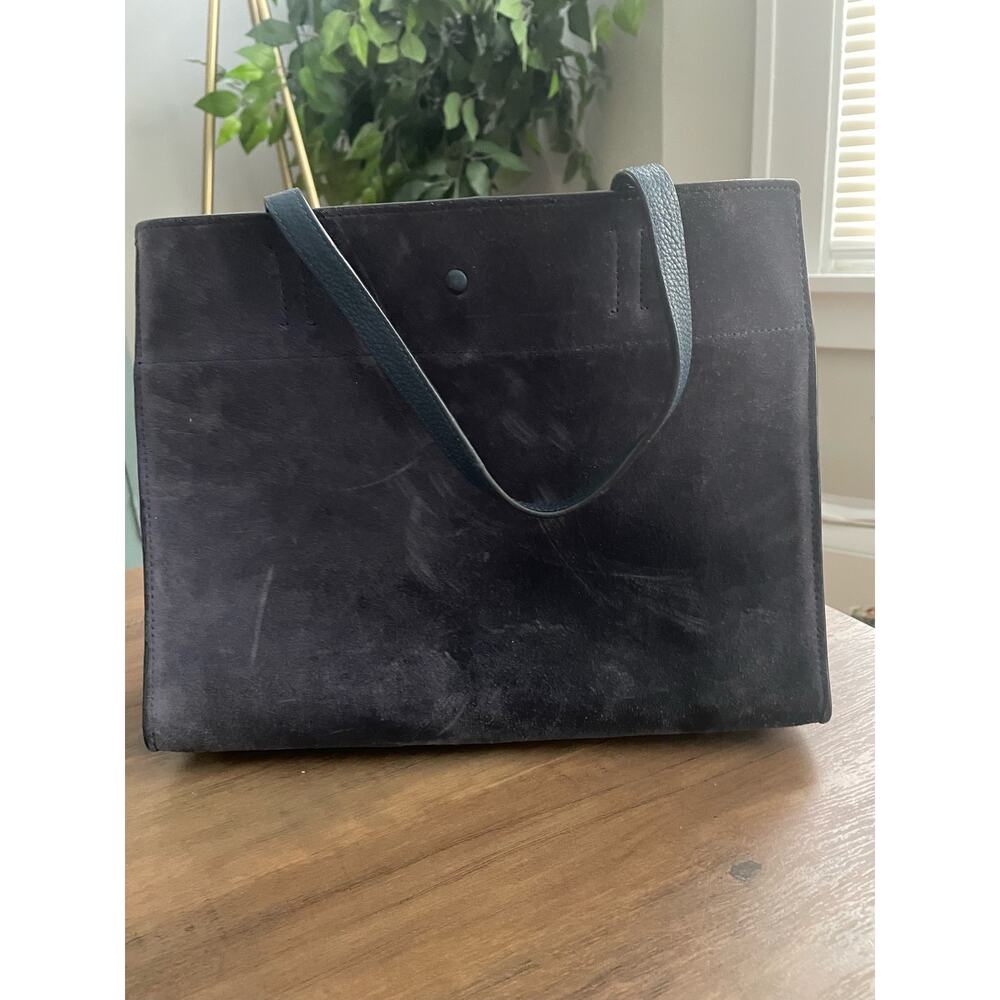 Suede Kate Spade Structured Top Handle Bag